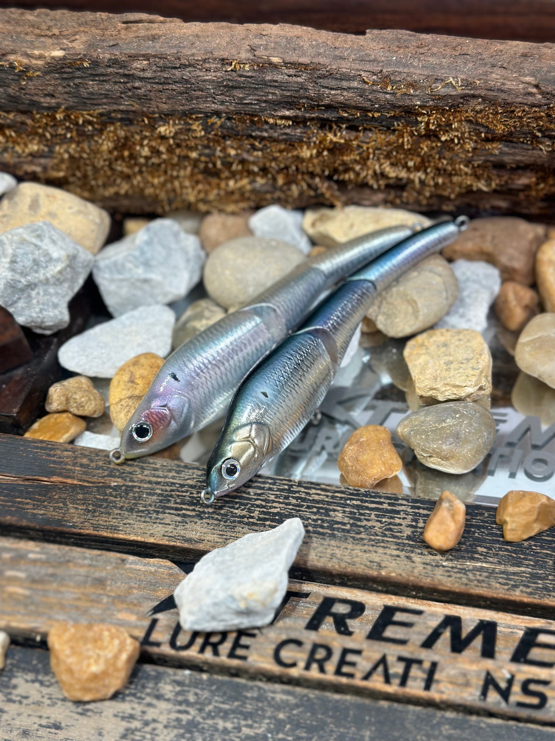 *PAIR (2) SEBILE 125 MAGIC SWIMMER - ‘HERRING’ CHROME