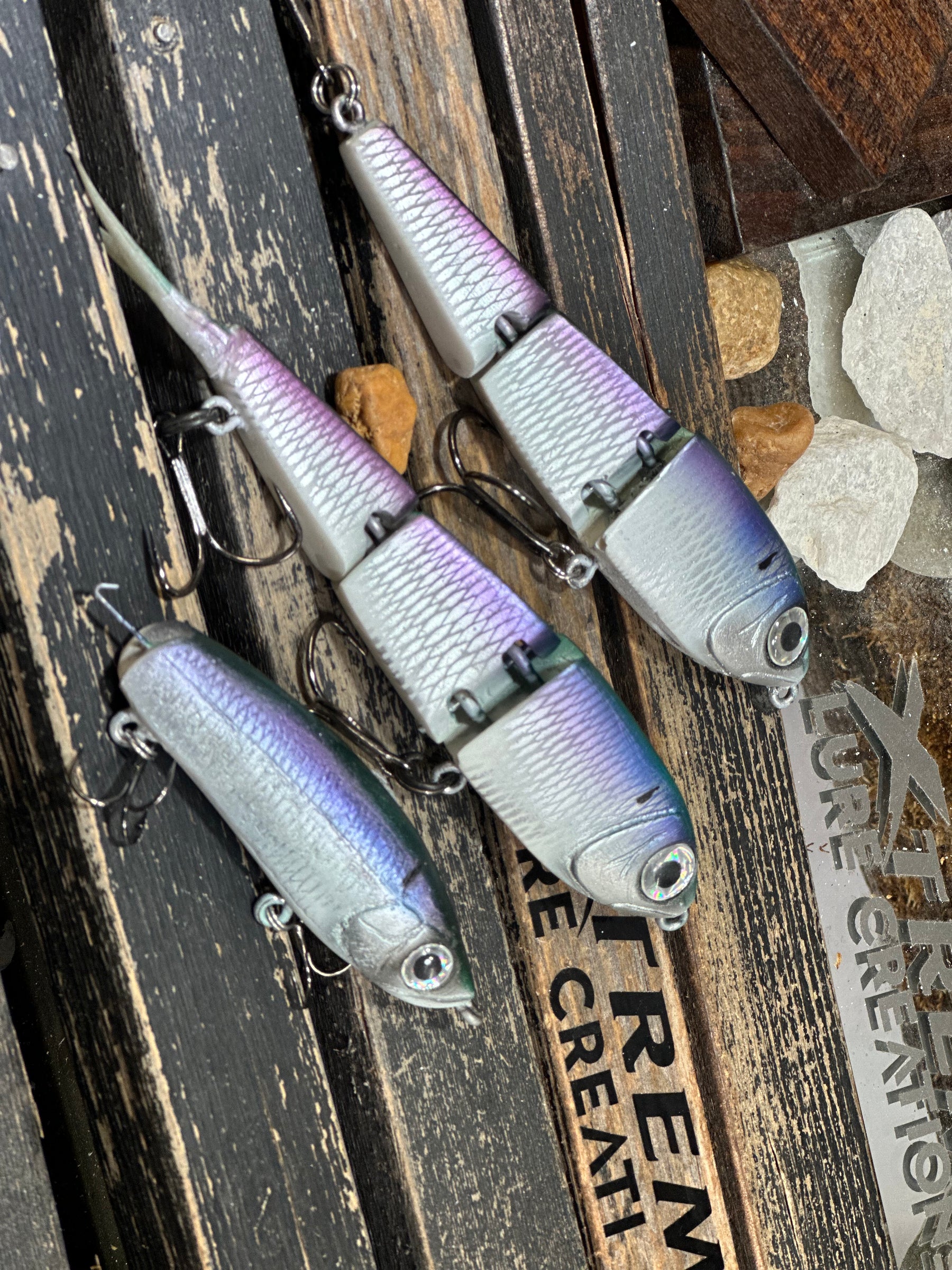 *LIMITED CUSTOM HERRING SET (2) 44 MAG V1 -1 SOFTTAIL & 1 HOOKTAIL, (1) SNIPER 30 (R) Riser