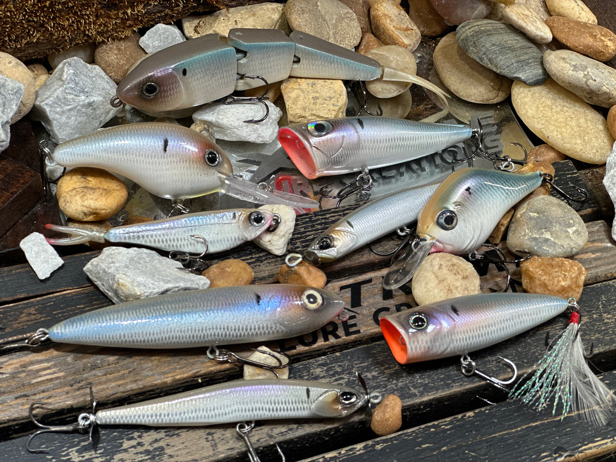 *1:1 NEW SET 9 LURES - GEORGIA HERRING SET - 44 MAG V1 (1:1) , SEBILE & MEGABASS 110+1 - GEORGIA HERRING