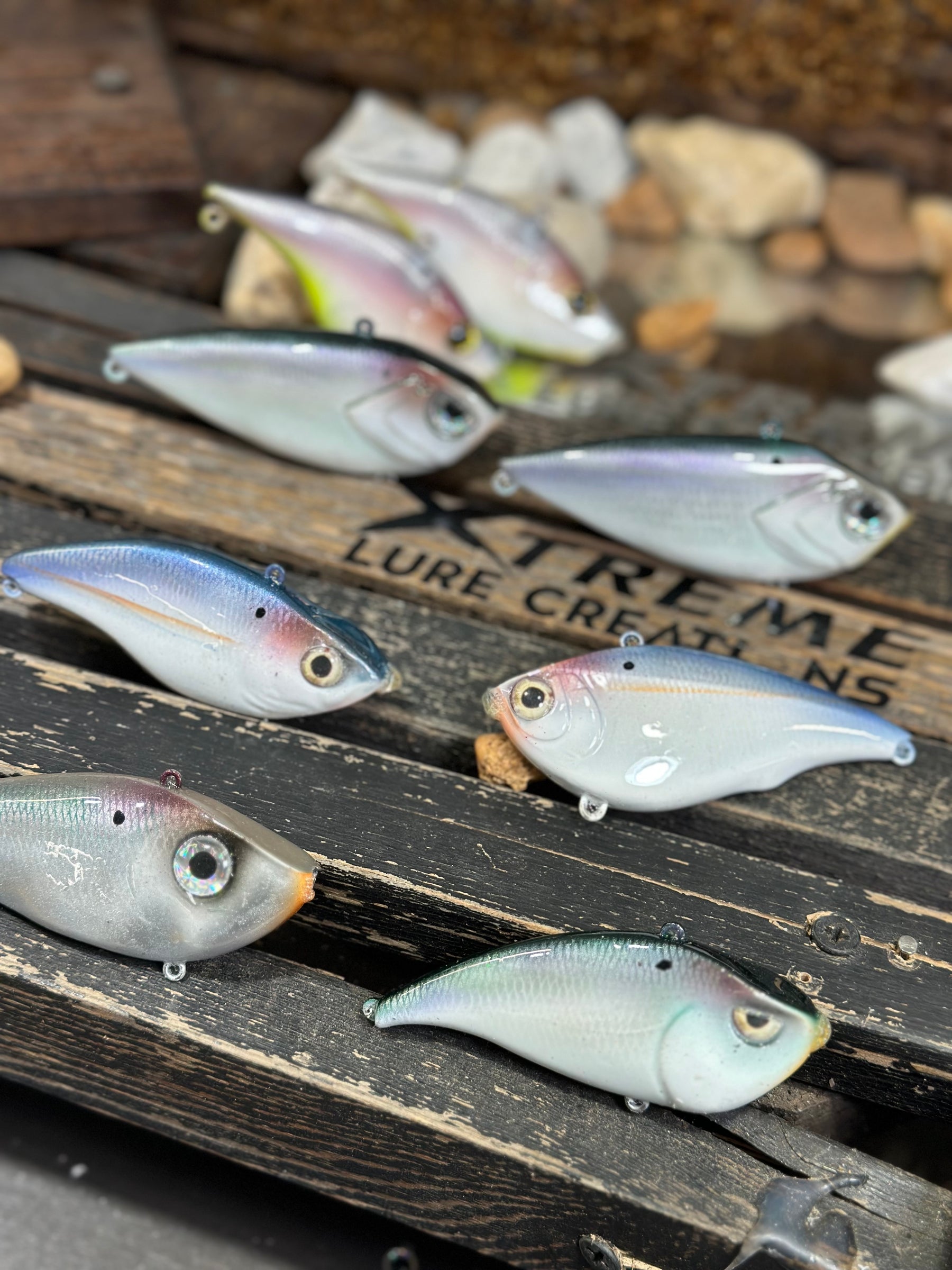 *DEAL* SET OF 10 MISC. LIPLESS -Shad (5/8 & up )