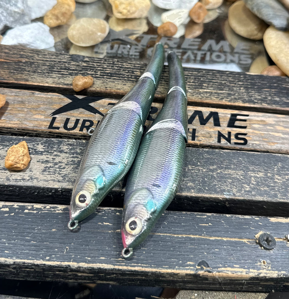 *LIMITED* PAIR OF SEBILE 125 MAGIC SWIMMER - LIVE GA HERRING CHROME