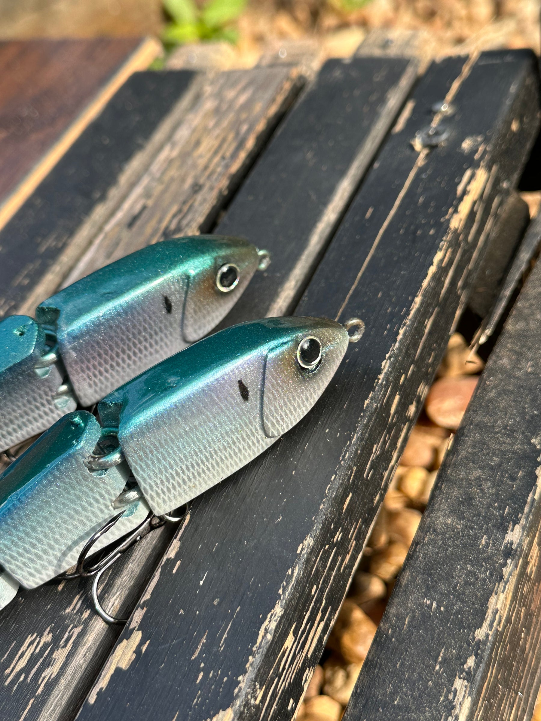 PAIR (x2)  **LIMITED** 44 MAG CLASSIC - (S) HOOKTAIL -  NATURAL HERRING