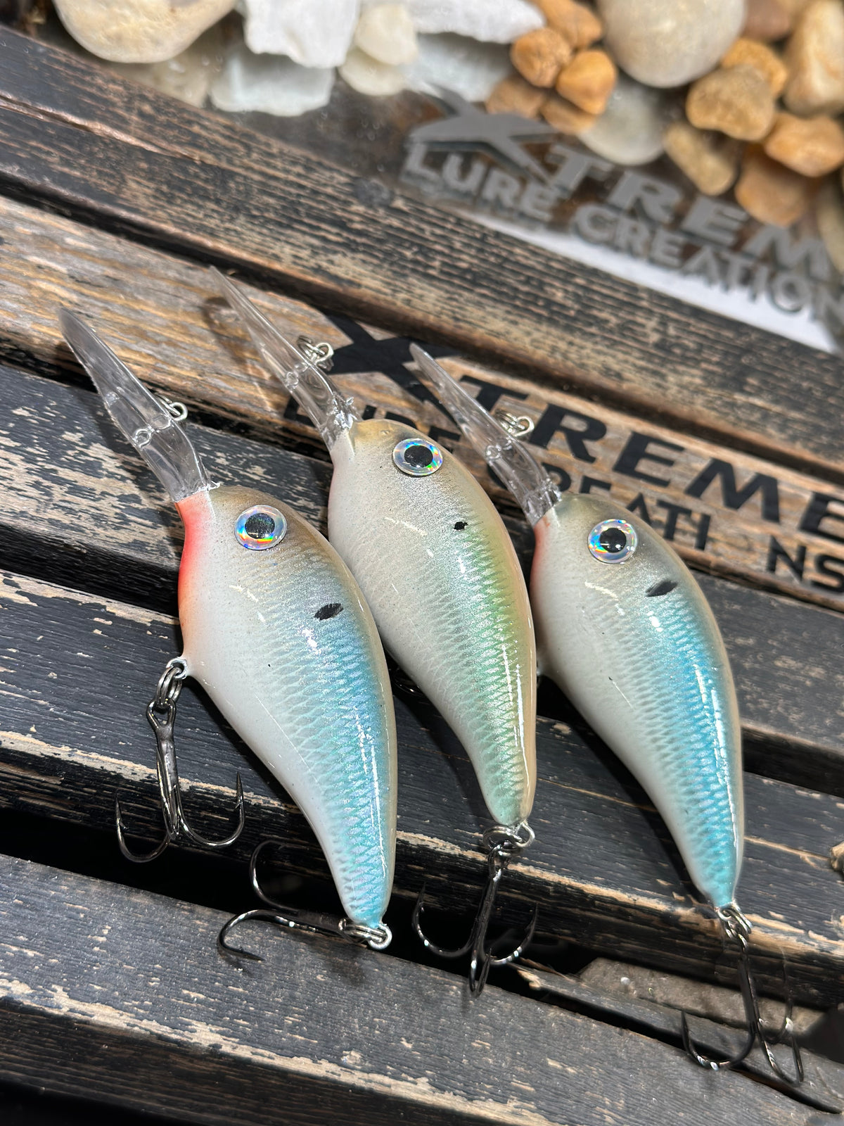 *NEW* SET OF 3 Norman’s Deep Little N - Georgia Herring - Blue/Green