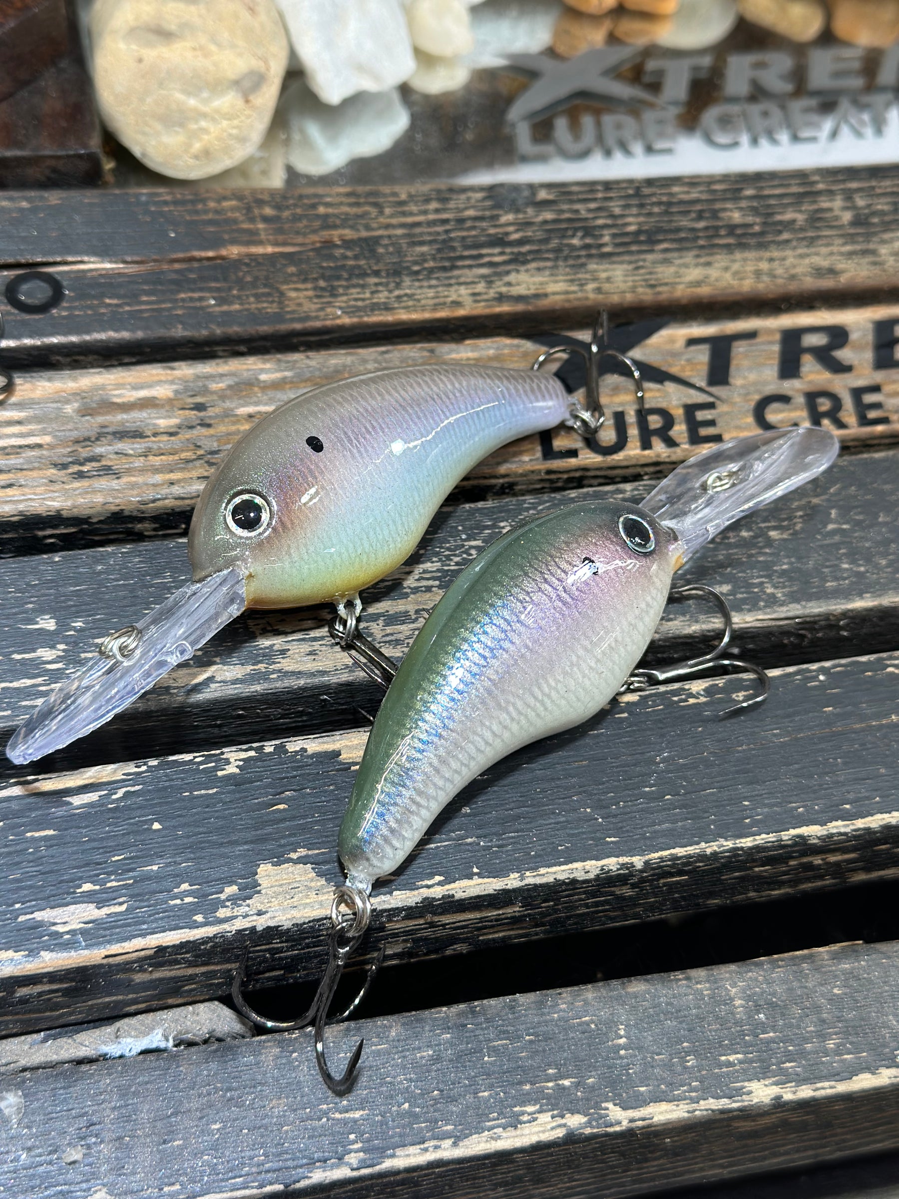 *NEW* Pair 2 Lures - Strike King Series 5 - Green Herring/Winter Blueback