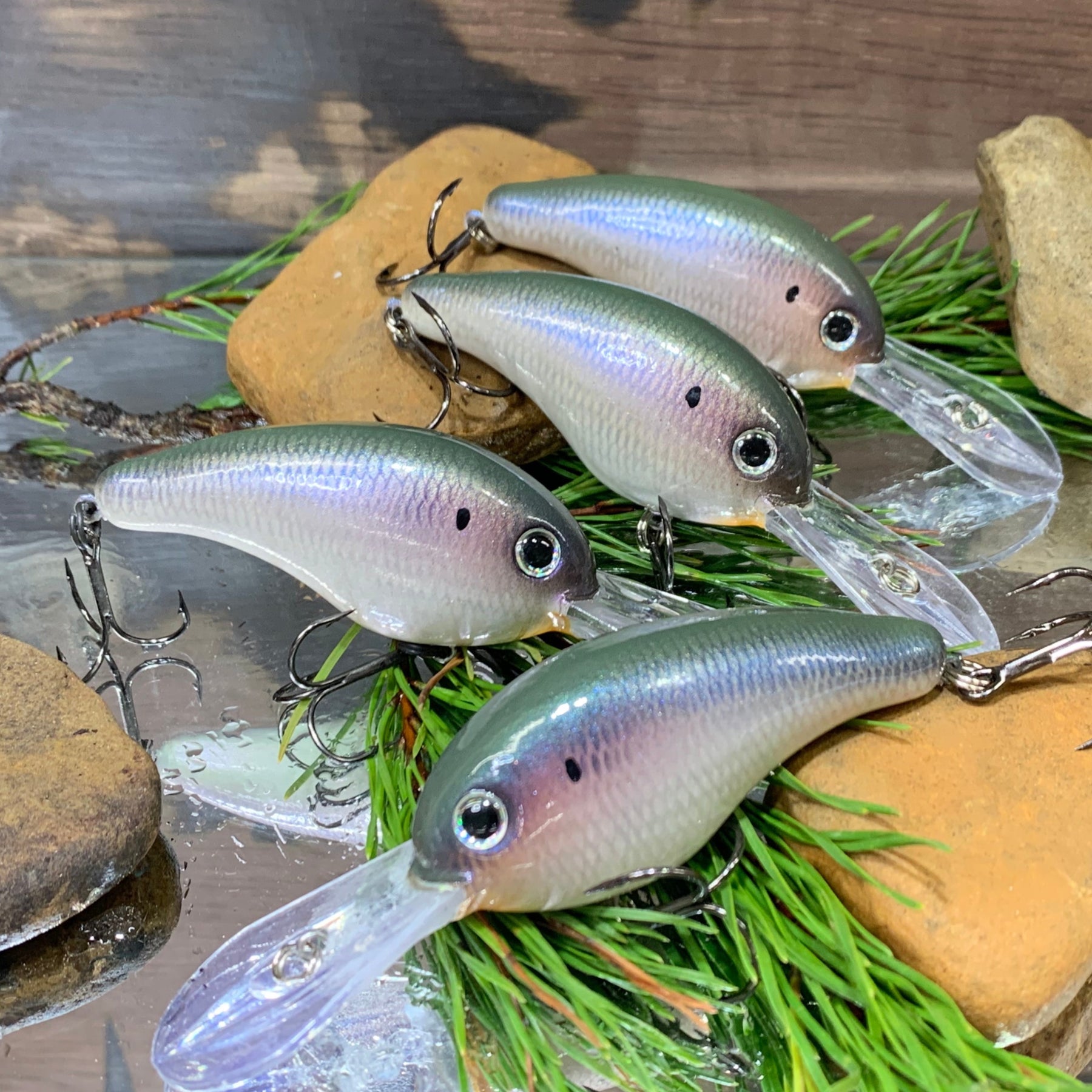 Fishing Lures, Wooden, Handmade, Painted and Epoxy Fishing Lures